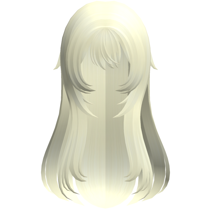 blonde soft wispy long shoujo girl hair