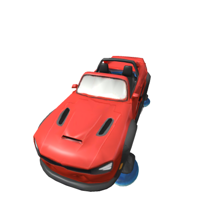 Hover Red Car model - Hover Bike Scripted