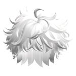 Fluffy Messy Hair(White)