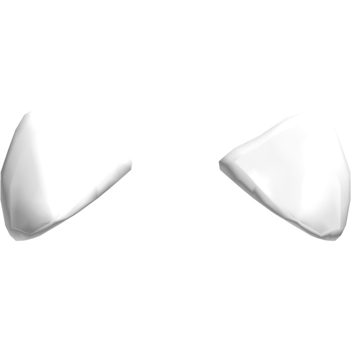 🤍 Plain White Kitty Ears [🔓Code: PlainKitty]