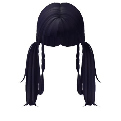 Blue Wispy Ponytail Hair Roblox item