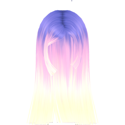 Glowy Long Flowy Hime Cut (Sunset Purple) Roblox item