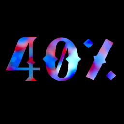 40%