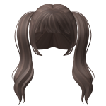 Cutesy Brown Front Long Pigtails