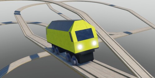 Drive the train to the end.
