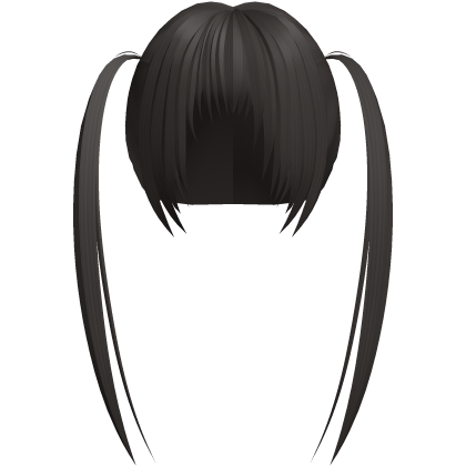 (# ‸ <-；)  brown twintails with messy bangs Roblox item