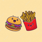 Burger and Fries and cola