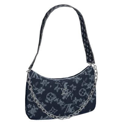 Blue Y2K Designer Monogram Shoulder Purse Roblox item