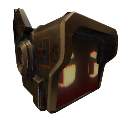 Dreamcore Futuristic High Tech TV Head Orange Roblox item