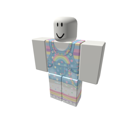 🍭 Pastel Candycore Kidcore Rainbow Overalls