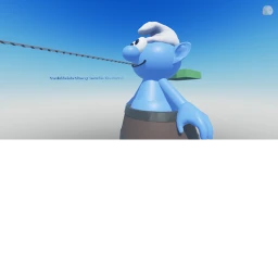 Card ride into Clumsy Smurf in The Barrell icon