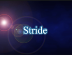 Striding people