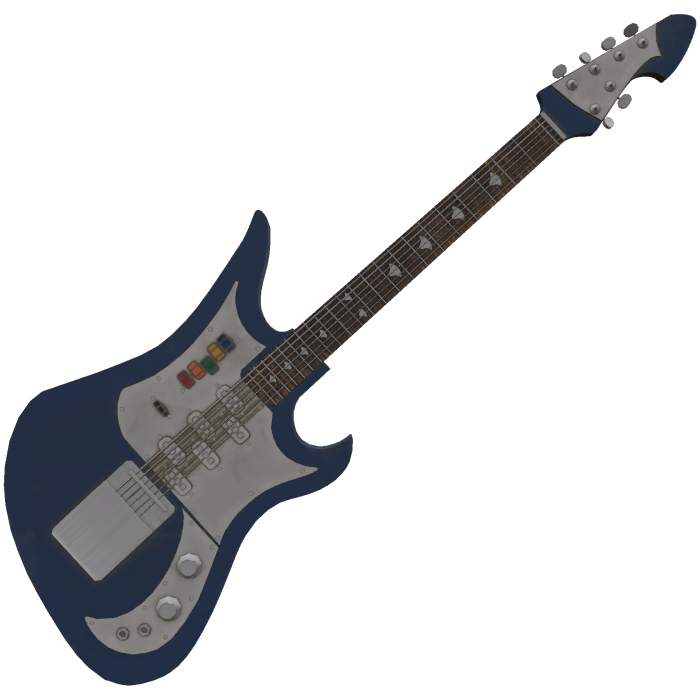 Vintage Blue Offset Guitar