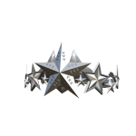 Silver Fractured Crown