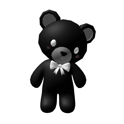 Black bear with pink bun