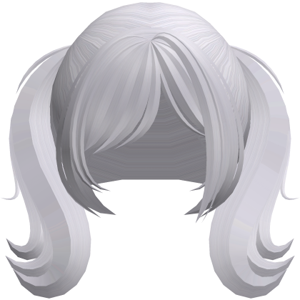 Hime Twin Pigtails (White) Roblox item