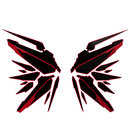 Cartoony RED Mecha Wings Roblox item
