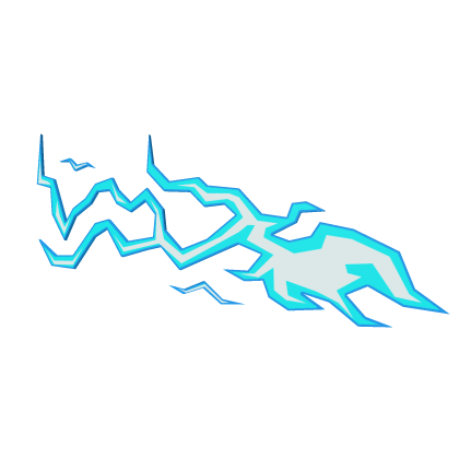 Cool Blue Anime Lightning Aura Eye - Direito - Roblox