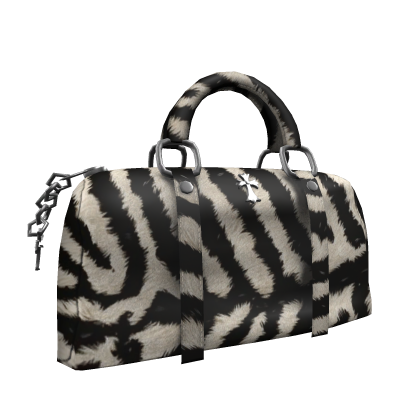 𝐌𝐄 | Zebra Print Cross Duffel Handheld Bag thumbnail