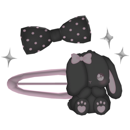 bunny hair clip