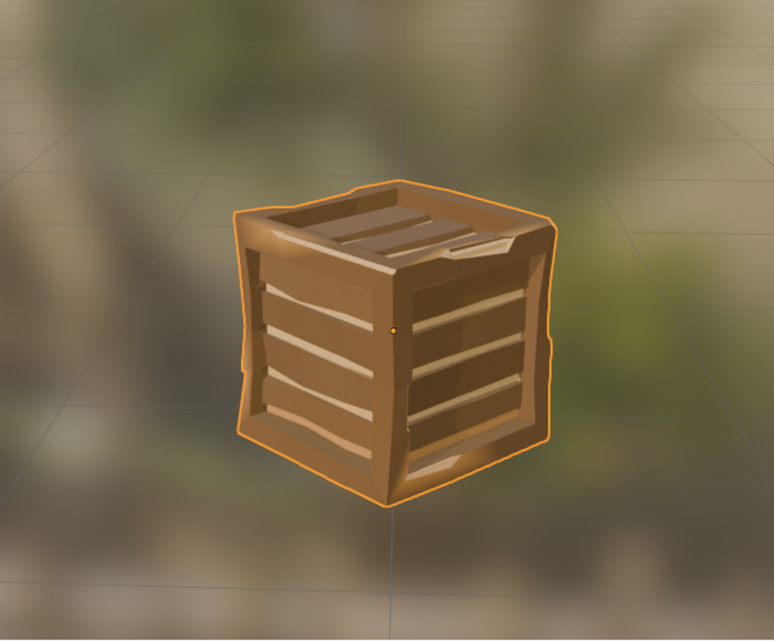 Stylized Low Poly Crate / Wooden Box preview 1