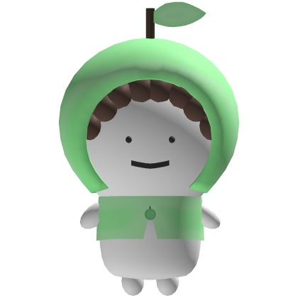 🍏 ꒰ Kawaii green cottagecore apple hood Jammy ꒱ thumbnail