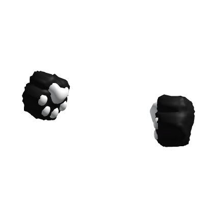 🐻🐾 cute black panda kawaii nerdy bear paw gloves