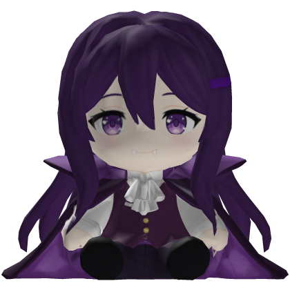 Shy Purple Vampire Girl Plush
