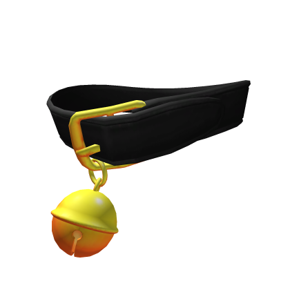 (3.0) Black Oversized Gold Bell Collar