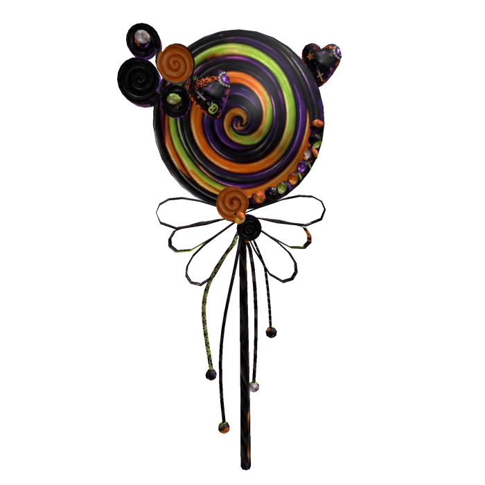 Halloween Vkei Gothic Big Candy - Orange Green