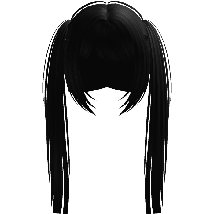 long hime vkei doll pigtails black