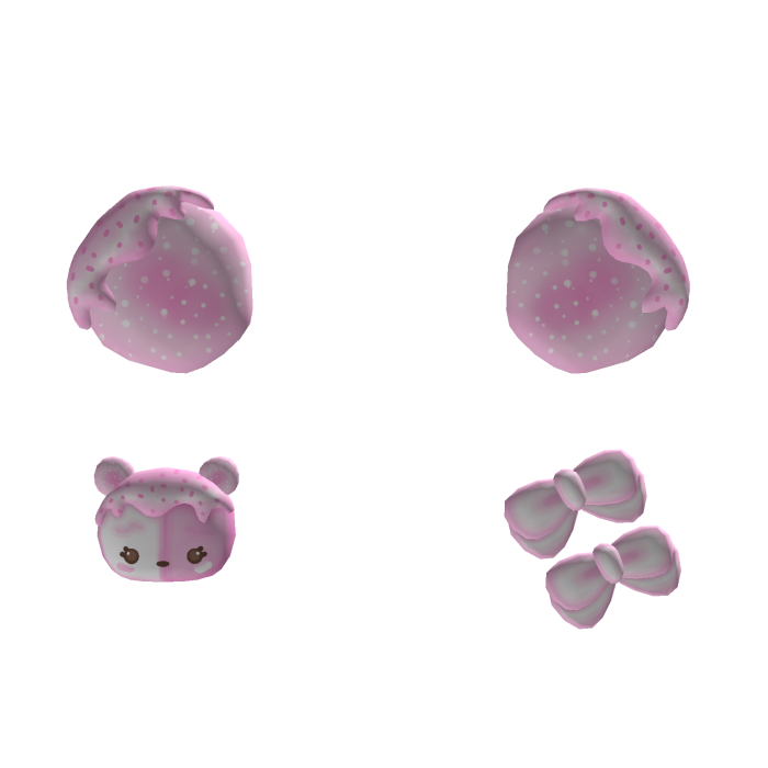 ‿‧˚ ♡  tweencore num nom ears w/ bows and clip