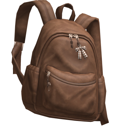 Brown Canvas Backpack with Bow [3.0] 