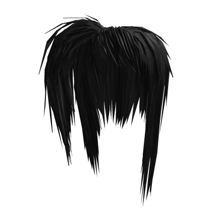 Scene Emo Side Ponytail (Black) Roblox item
