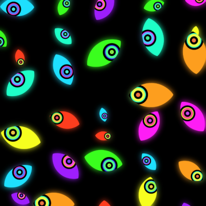 Colorful creepy eyes Roblox decal