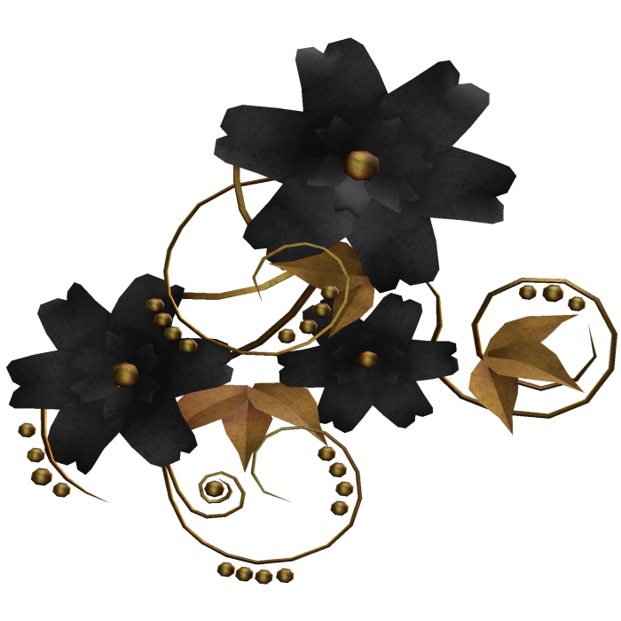 Black & Gold Flower Aura 