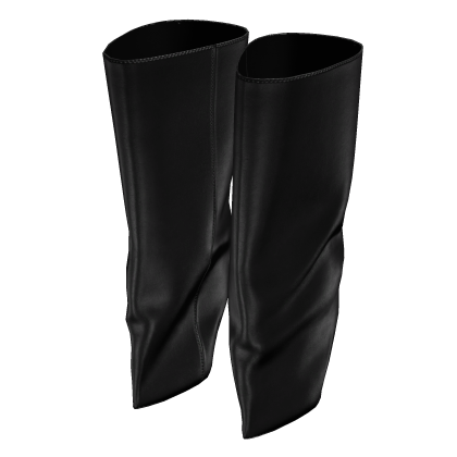 Black Molded Leather Boots (It Girl)