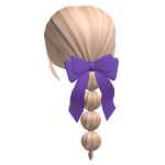 Halloween Bubble Braid Ponytail with Bow (Blonde)