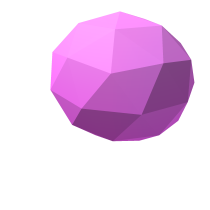 low poly pumpkin pink