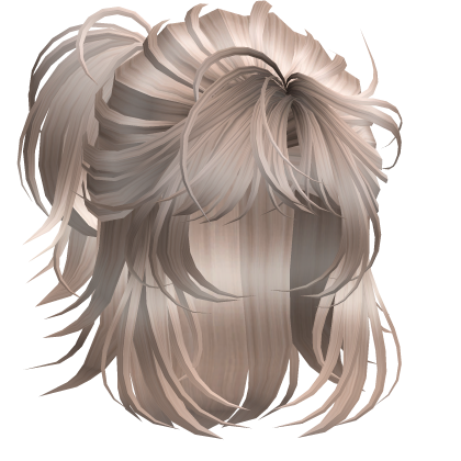 Anime Androg Wolfcut Ponytail Platnium