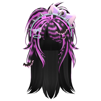 Y2K Igari Grunge Pastel Goth Pony (Pink Black) Roblox item