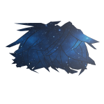 Blue Galaxy Fluffly Hair