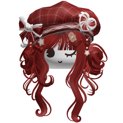 ♡ Christmas Swirly Wispy Buns (Red)