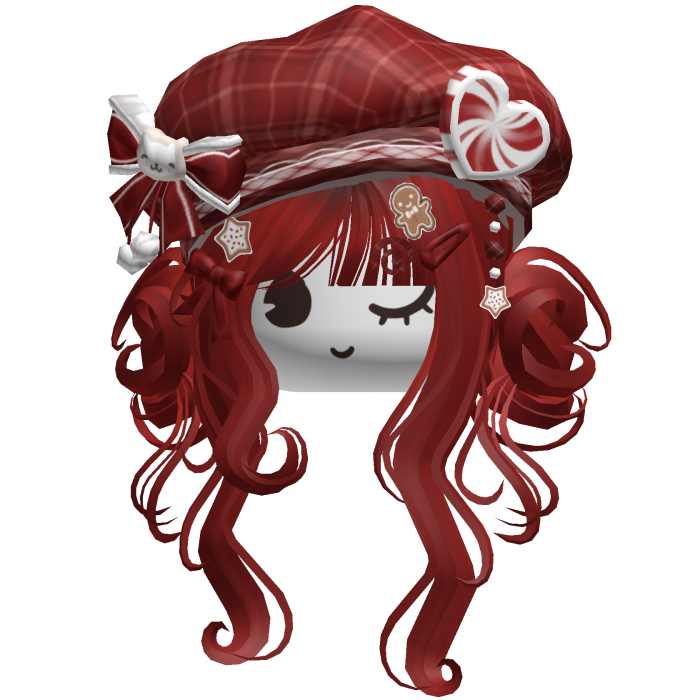 ♡ Christmas Swirly Wispy Buns (Red)