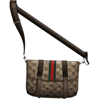 Beige DT Striped District Designer Messenger Bag