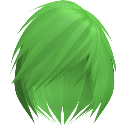 emo scene vkei green short moe hair