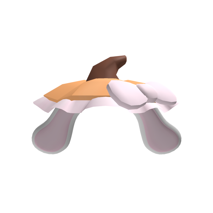 ♡ Pumpkin Bunny Hat (White) ♡