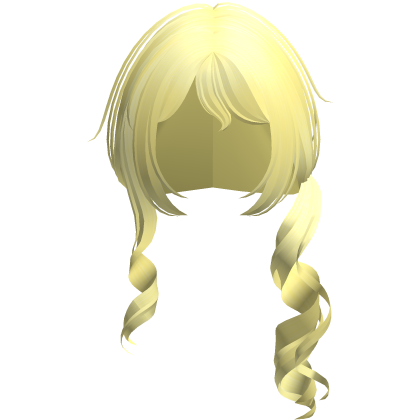 yellow spiral cutesy shoujo low side ponytail