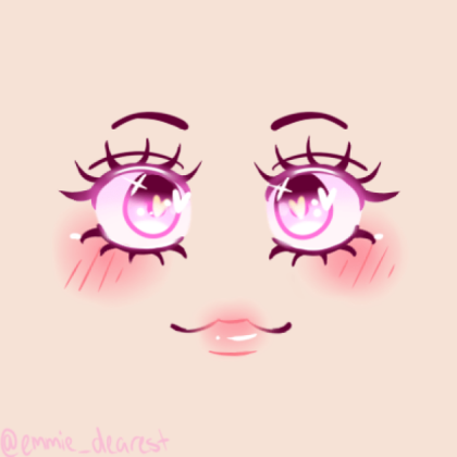 pretty kawaii face Roblox decal