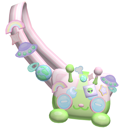♡ Cute alien zombie kitty body bag  Roblox item